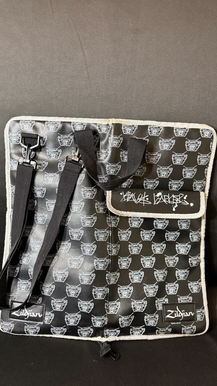 Rare Zildijan Trav2 Travis Barker Boom Box Drumstick Bag + 6 Sticks
